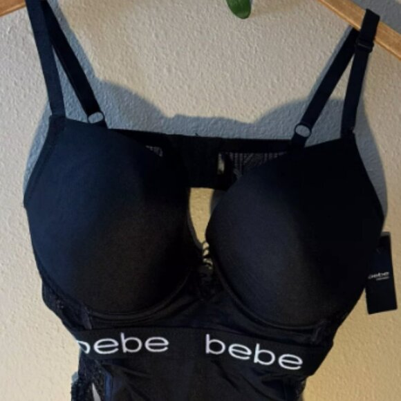 bebe Black Intimates Top - Picture 1 of 11